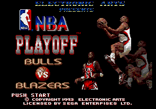NBA Playoffs - Bulls vs Blazers Title Screen